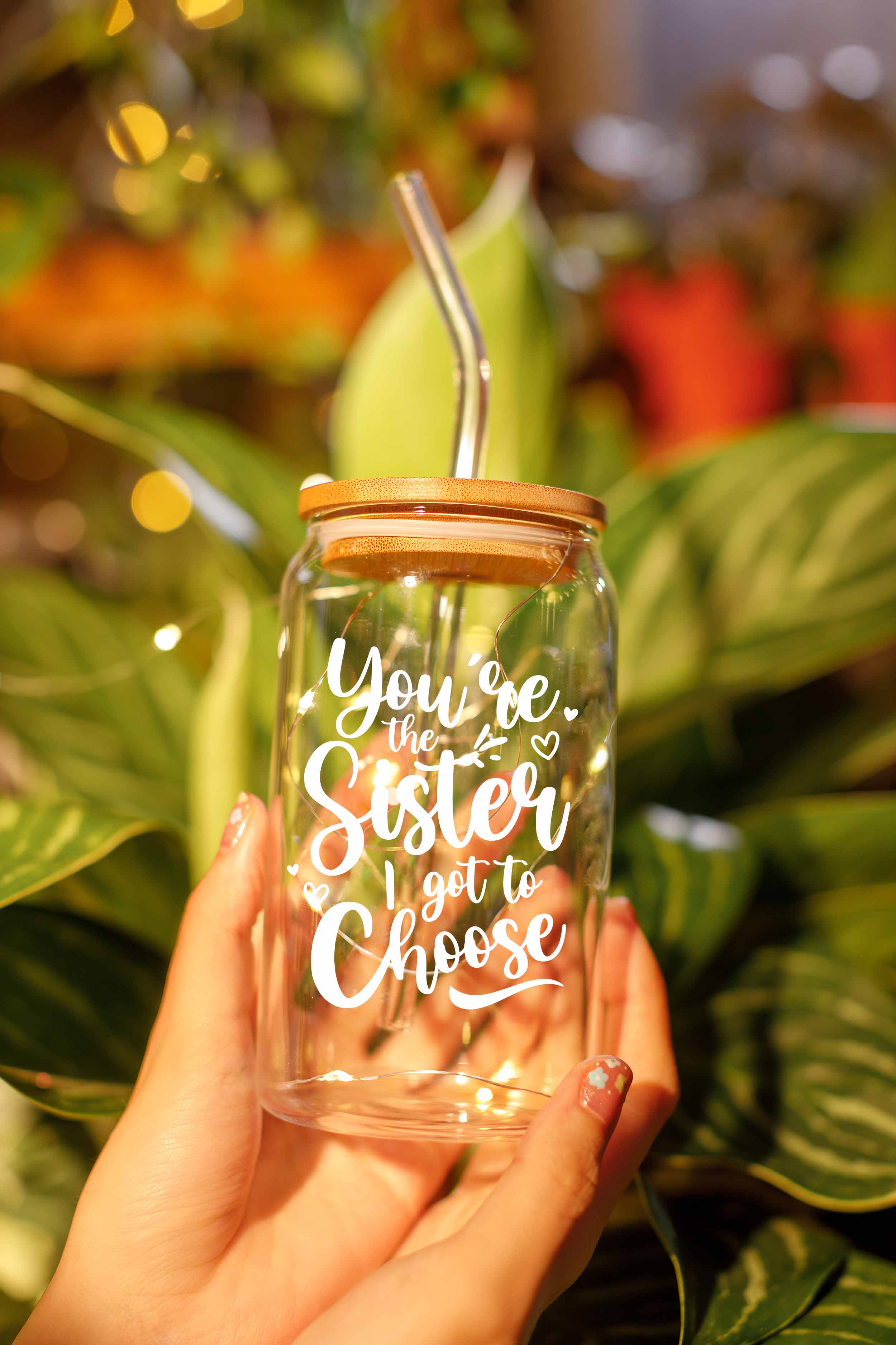 You’re The Sister I Got To Choose - 16 Oz Coffee Glass