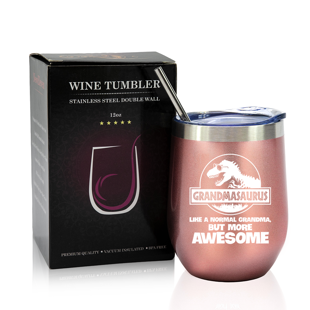 Gifts For Grandmother - 12 Oz Wine Tumbler