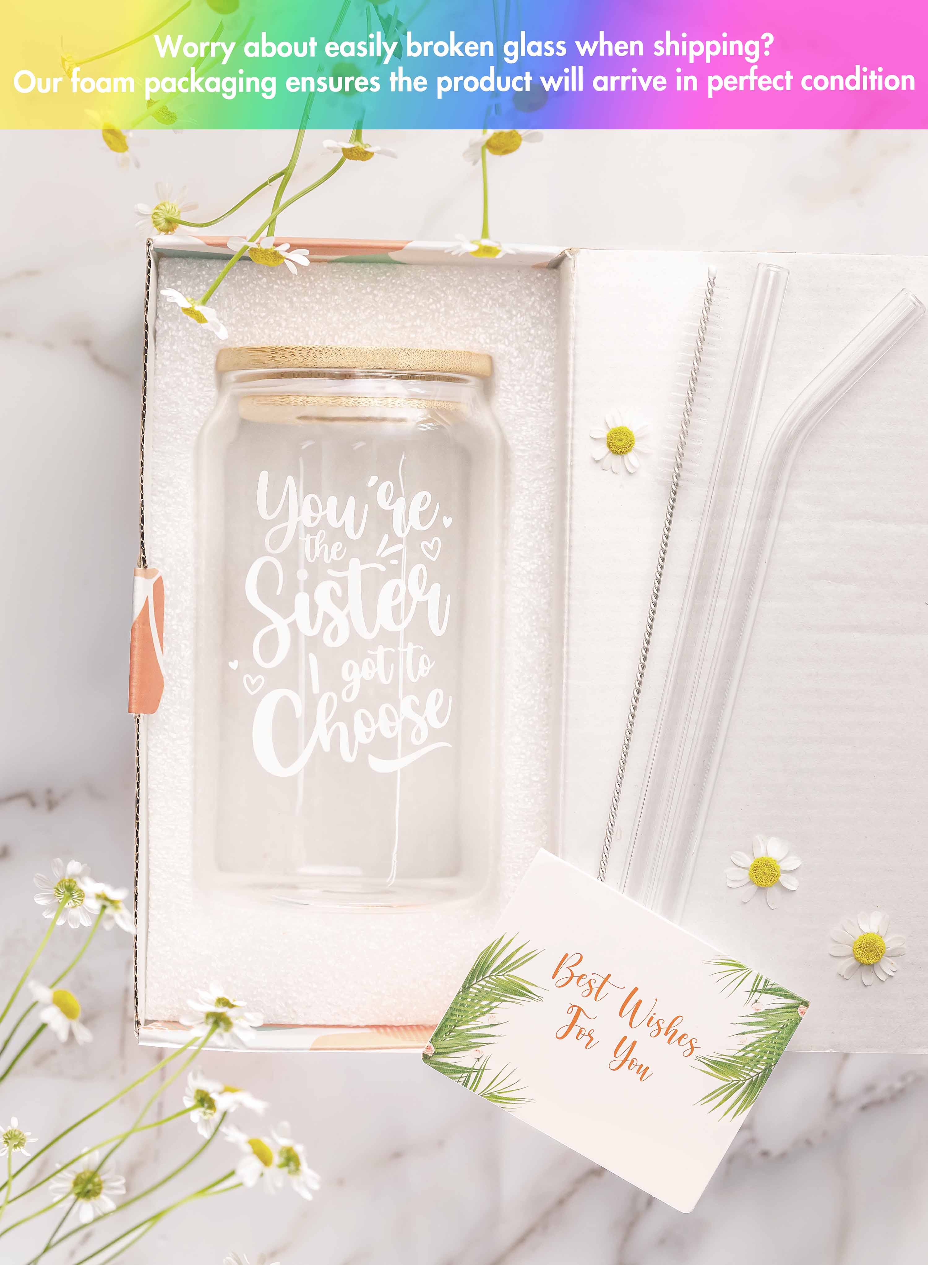 You’re The Sister I Got To Choose - 16 Oz Coffee Glass